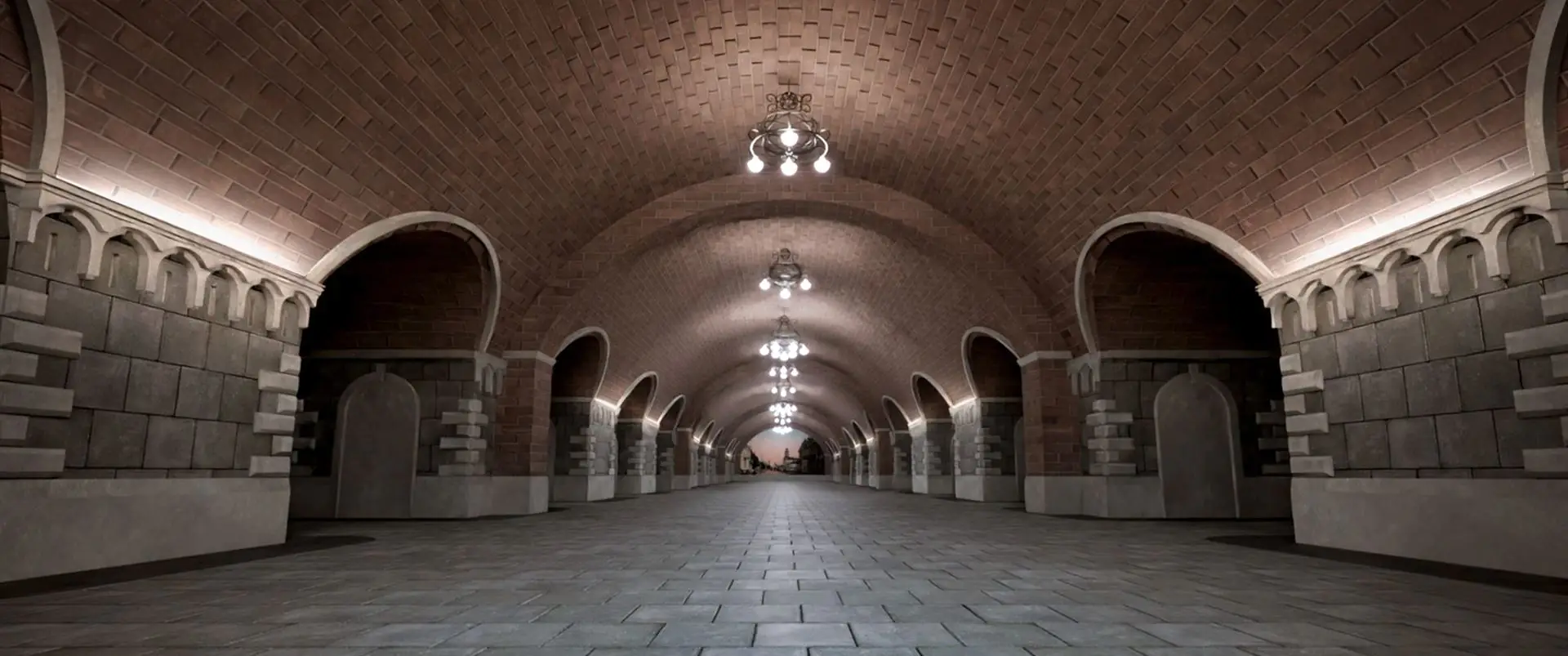 центральне склепіння посадочної платформи