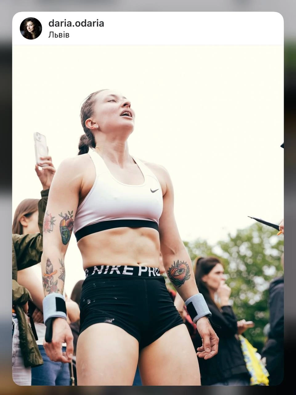 Спортсменка Дарія Стеценко