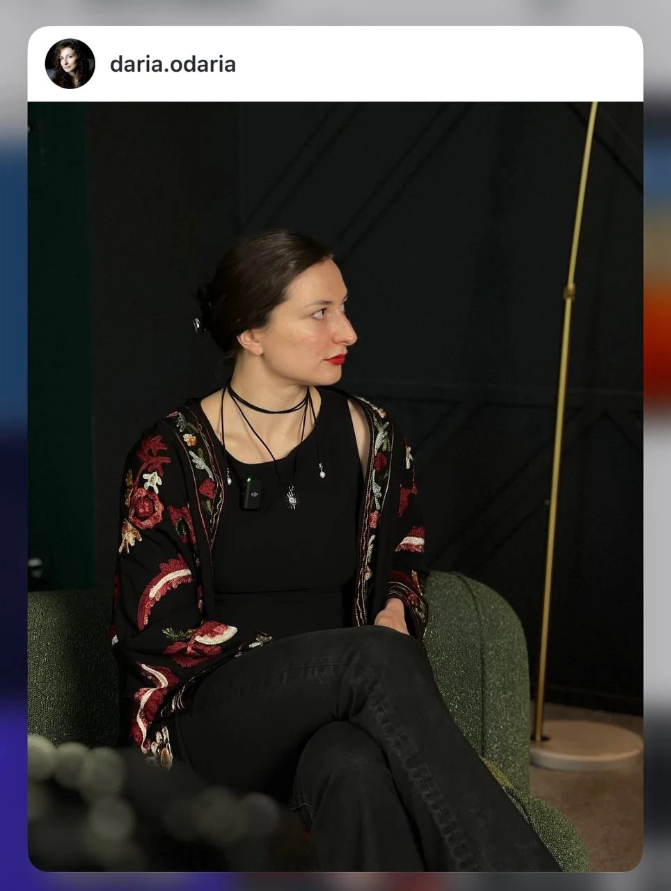 Дарія Стеценко на записі подкасту АДАВАЙ