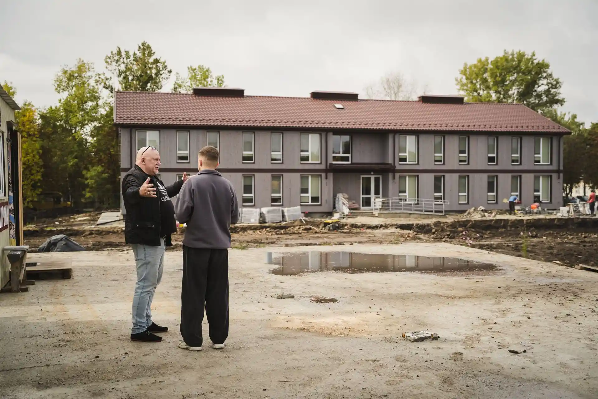 Фасад модульного будинка в Сумах